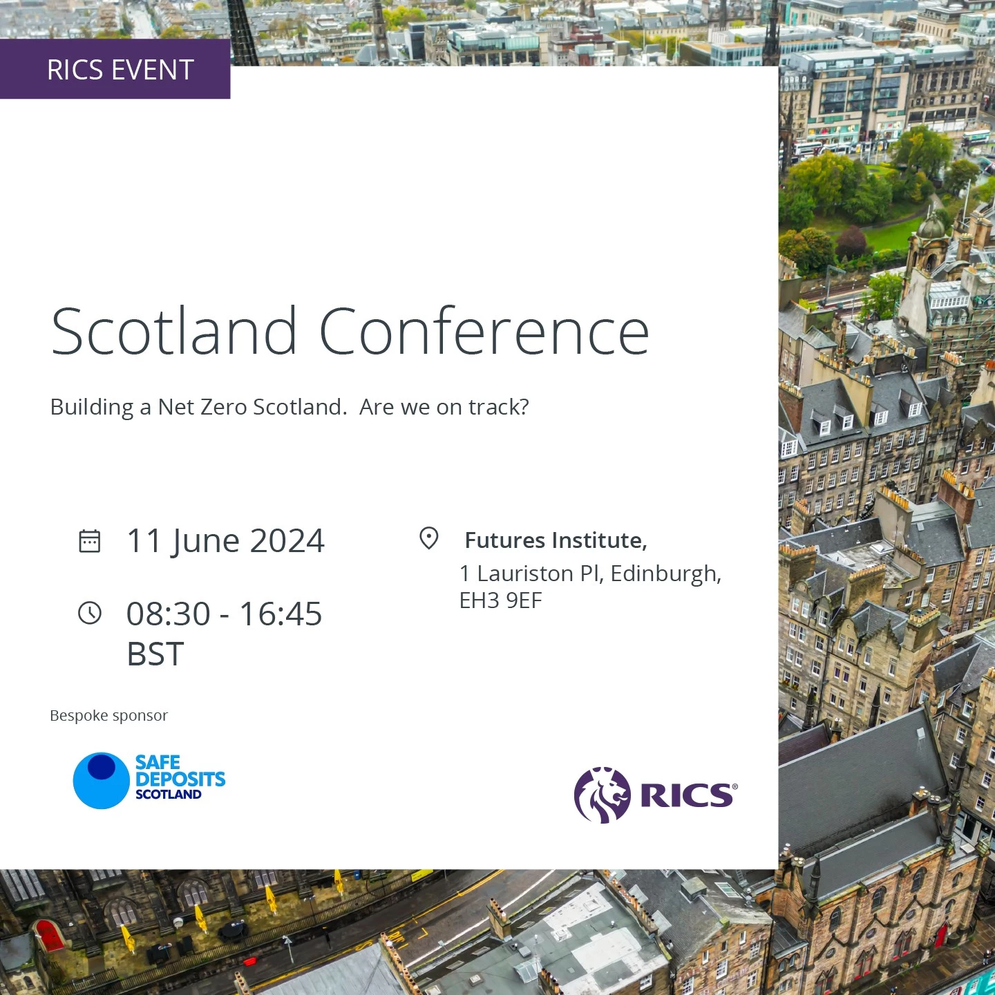 RICS Scotland Conference | SafeDeposits Scotland